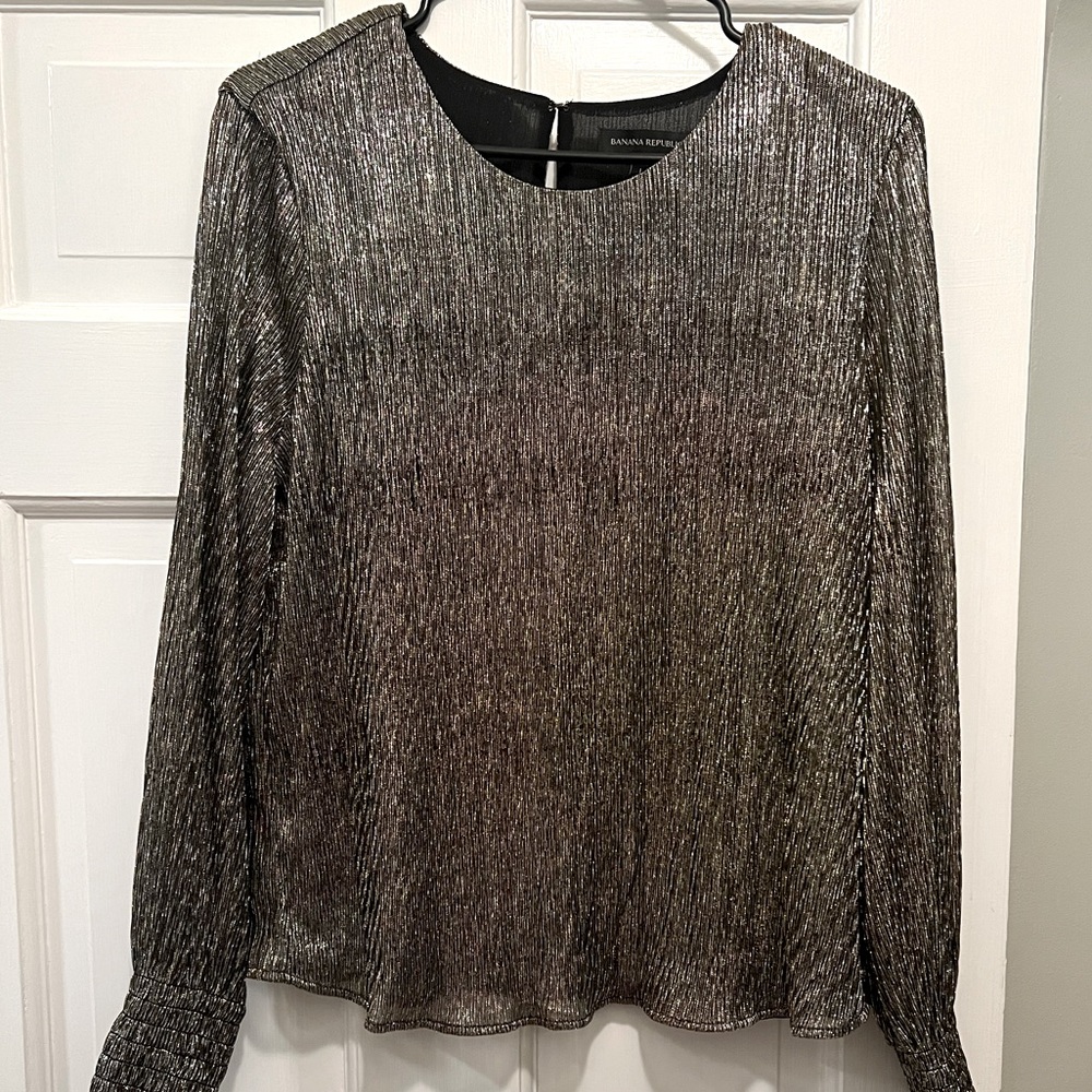 NWT Banana Republic Sparkly Festive Blouse